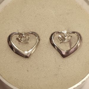 Silver 925 Heart Earrings